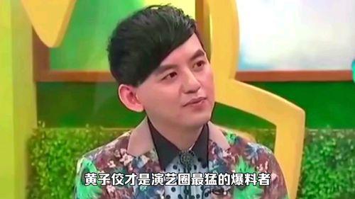 黄子佼爆料娱乐圈,揭秘明星背后的真实故事